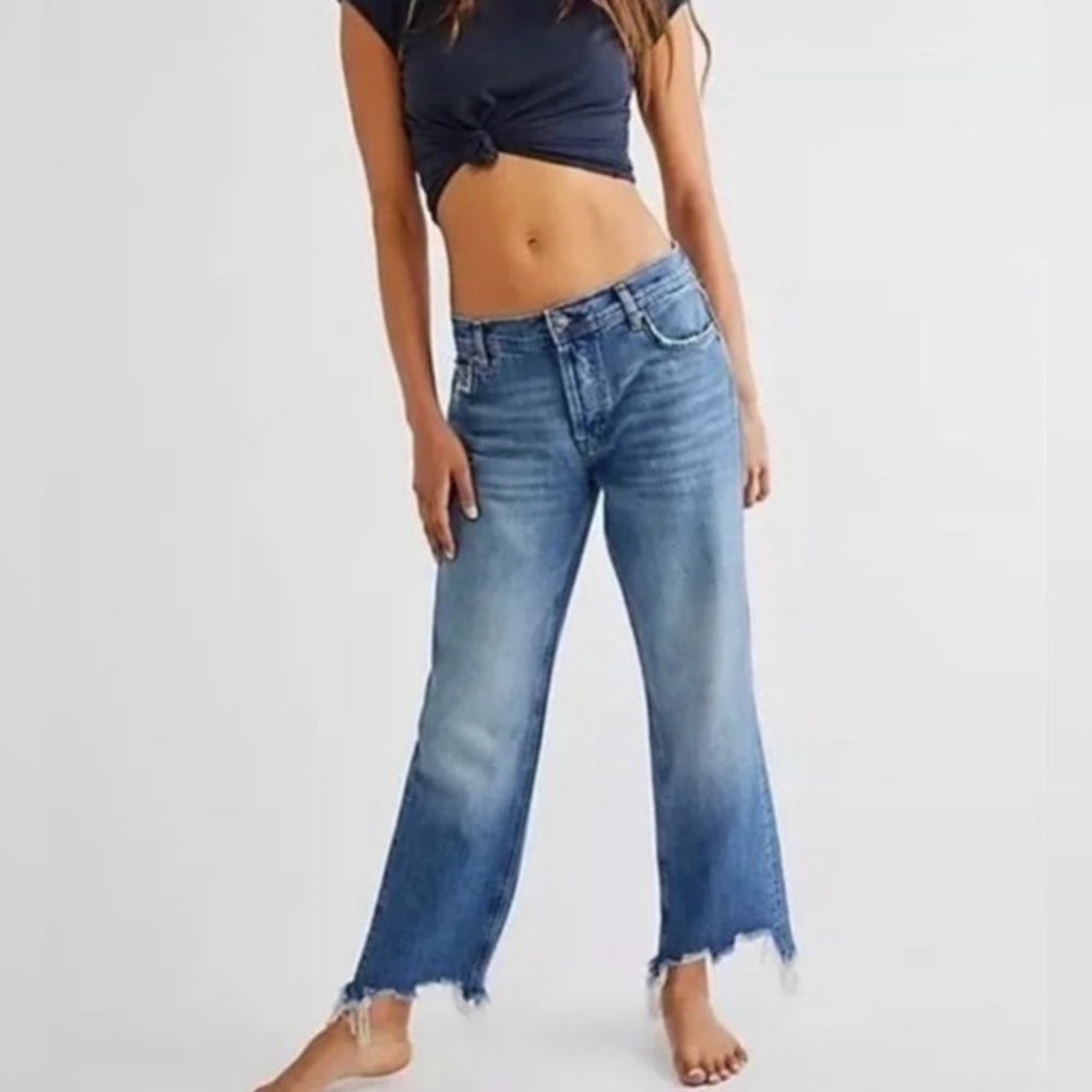 Free People Maggie Straight Leg Jeans